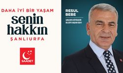 Şanlıurfa Büyükşehir Belediye Başkan Adayı Resul Bebe Kimdir?