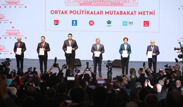 Millet İttifakı Ortak Politikalar Mutabakat Metnini açıkladı