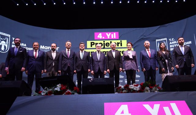 Millet İttifakı Liderleri Ankara Büyükşehir Belediyesi 4. Yıl Projeleri Tanıtım Töreni’ne Katıldı