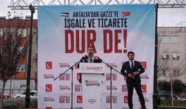 Antalya’dan Gazze’ye İşgale ve Ticarete Dur De! Programı Gerçekleştirildi