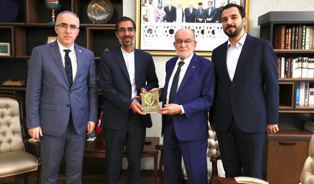 Genel Başkanımız Temel Karamollaoğlu İranlı Rektör ve Yazarı Kabul Etti