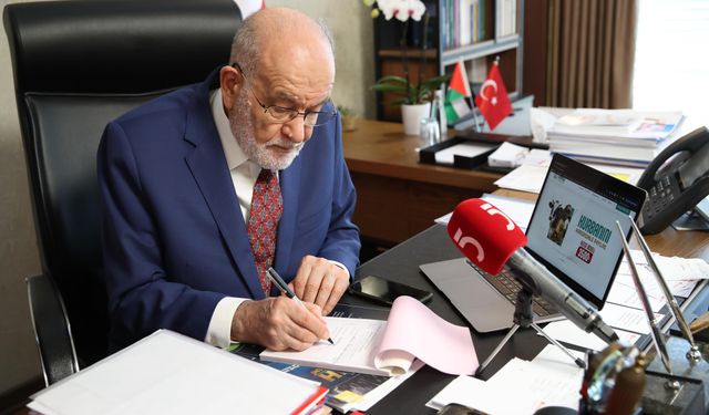 Genel Başkanımız Temel Karamollaoğlu, Kurban Bağışını İMG'ye Yaptı