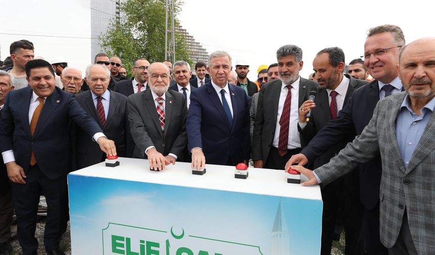 Genel Başkanımız Temel Karamollaoğlu, Elif Camii Temel Atma Törenine Katıldı